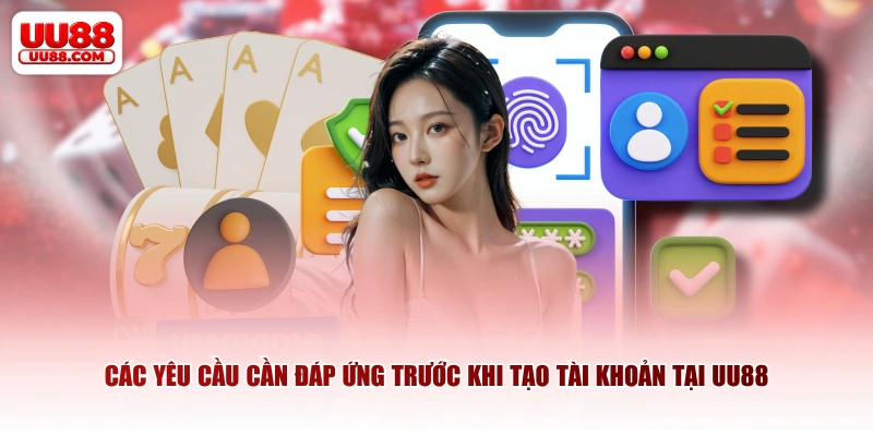 Các yêu cầu cần đáp ứng trước khi tạo tài khoản tại UU88